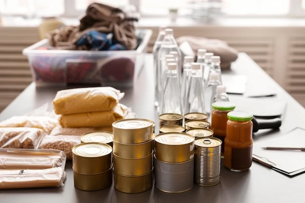 Scorta di alimenti non deperibili per le emergenze