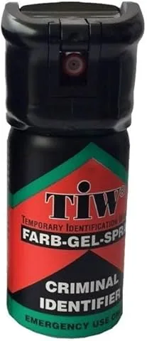 Spray di difesa 40 ml TIW farb-gel Versione tappo o Clip cintura nuova versione