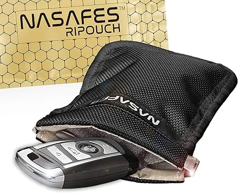 Custodia RFID di protezione – Custodia RFID antionde per chiave auto, telefono o carta bancaria, mini gabbia di Faraday contro furti e onde