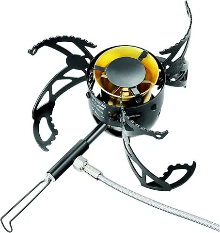 Optimus Polaris Optifuel Tactical - Robusta cucina multicombustibile per gas, benzina, gasolio e cherosene | 475 g | 4200 W di potenza | per trekking, outdoor