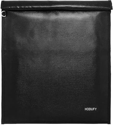 Faraday, Borsa per portatili (20x15 pollici), Faraday Cage, Faraday Bags per telefoni e portachiavi, borsa ignifuga e resistente all'acqua, borsa antifurto, bloccatore di scatole antipirateria (nero)