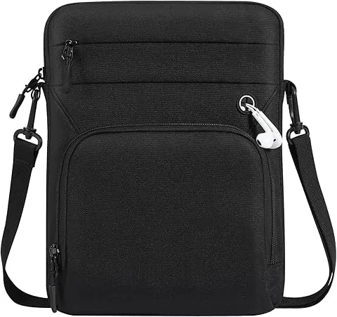 Dadanism 9-11" Borsa Protettiva per Tablet con Tracolla per iPad (A16) 11", iPad Air M4 M3/Pro M5 M4 11", iPad 10ª Gen 10,9", iPad 9/8/7ª Gen, Galaxy Tab A11+ 11", Idea Tab 11", Nero