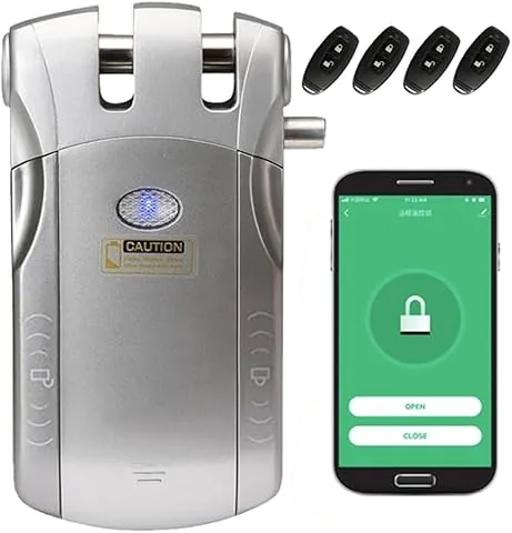 Wafu Droquimur | Serratura invisibile intelligente di sicurezza WIFI con APP e telecomandi | Per tutte le porte | Antifurto e Anti Occupazione controllabile dal telefono | iOS e Android