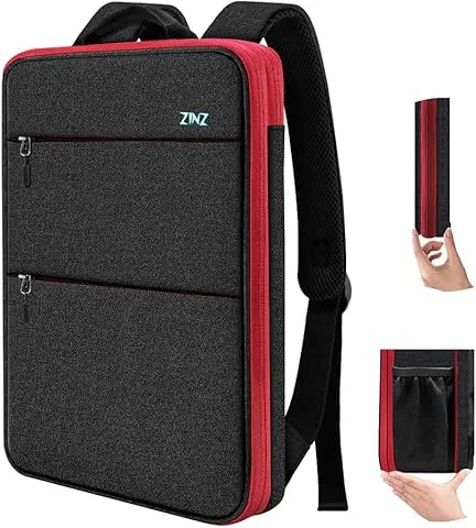ZINZ Zaino per Portatile Sottile ed Espandibile, Resistente all'Acqua, Compatibile con MacBook Pro 14" M4/M3/M2/M1, Mac Air/Pro 13,3", XPS 13 14 e la Maggior parte dei Portatili da 13"-14"