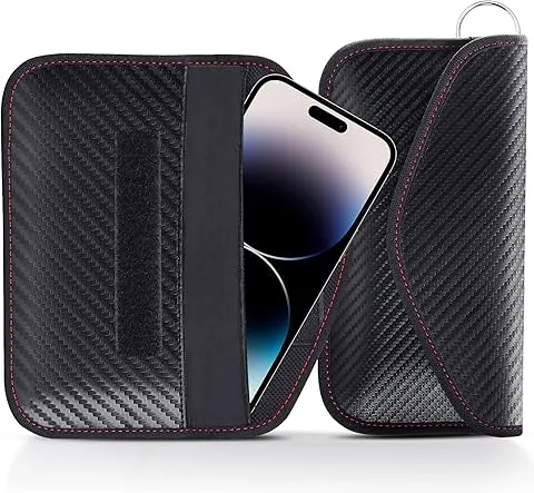 lanpard 2PCS Custodia Faraday Cellulare per Telefono e Chiave Auto, Borsa Faraday Bloccatore Gabbia Faraday Portatile, Borsa Schermatura Segnale RFID -XL
