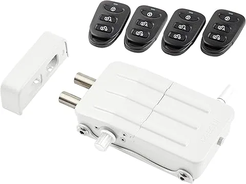 ARREGUI CI10B-E Serratura di Sicurezza Invisibile per Porta con 4 telecomandi, Antifurto, Anti Occupazione, Serratura Elettronica per Porta, Serratura Wireless, Chiavistello Interno, bianco