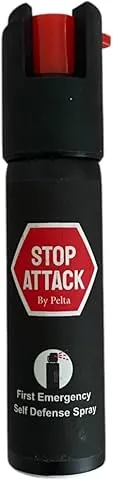 Spray Anti-Aggressione Stop Attack 20 ml - La Soluzione Definitiva per una Massima Sicurezza - Efficace, Rapido e Dissuasivo - Permette di Fermare e Identificare - Portata di 4 Metri