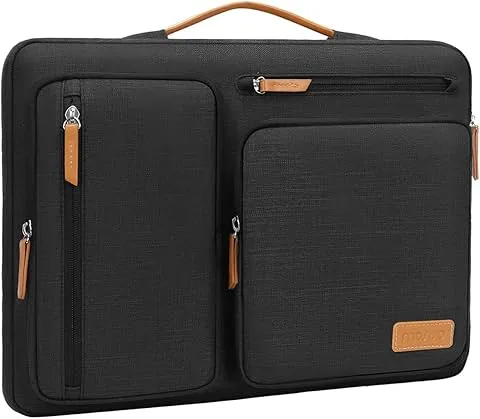 MOSISO Custodia per Tablet Compatibile con 11 Pollici iPad Pro M4 & iPad Air M2 2024, iPad Pro 11 M2 M1, iPad 10.9, iPad 10.2, iPad Air 5/4 10.9, Apertura Laterale Borsa con 4 Tasche con Cerniera, Nero