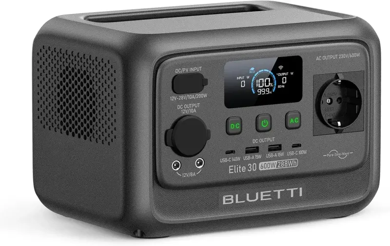 BLUETTI Elite 30 V2 Stazione Energia 288Wh 600W