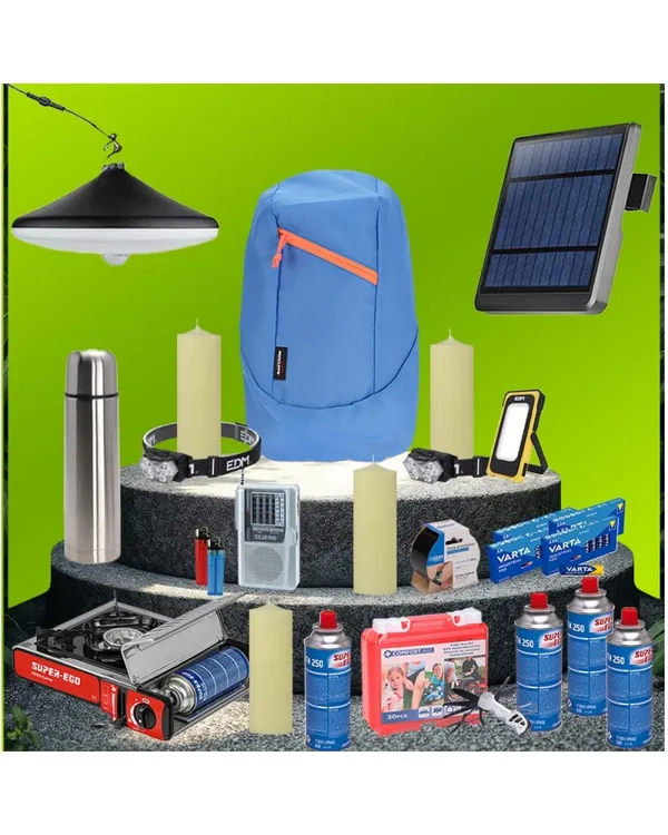 Kit Supervivencia EU 2026 Completo 1 Persona 72h