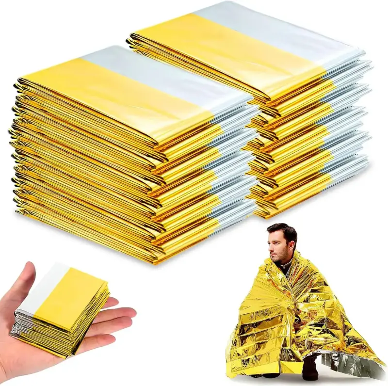 Pack 10 Mantas Aluminio Emergencia 210x160cm