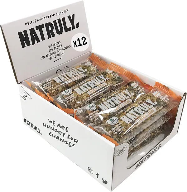 NATRULY Barritas Frutos Secos BIO 12x40g